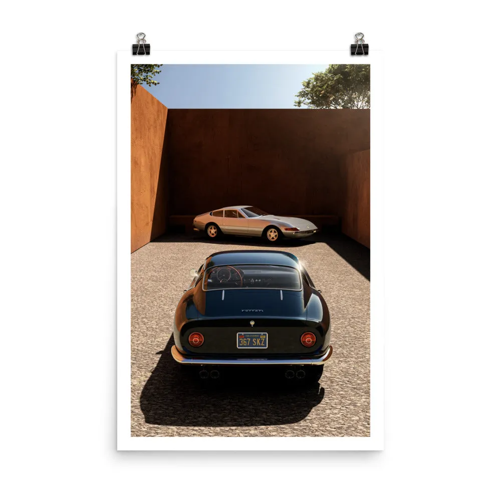Ferrari 275 GT & 365 GTB4 print