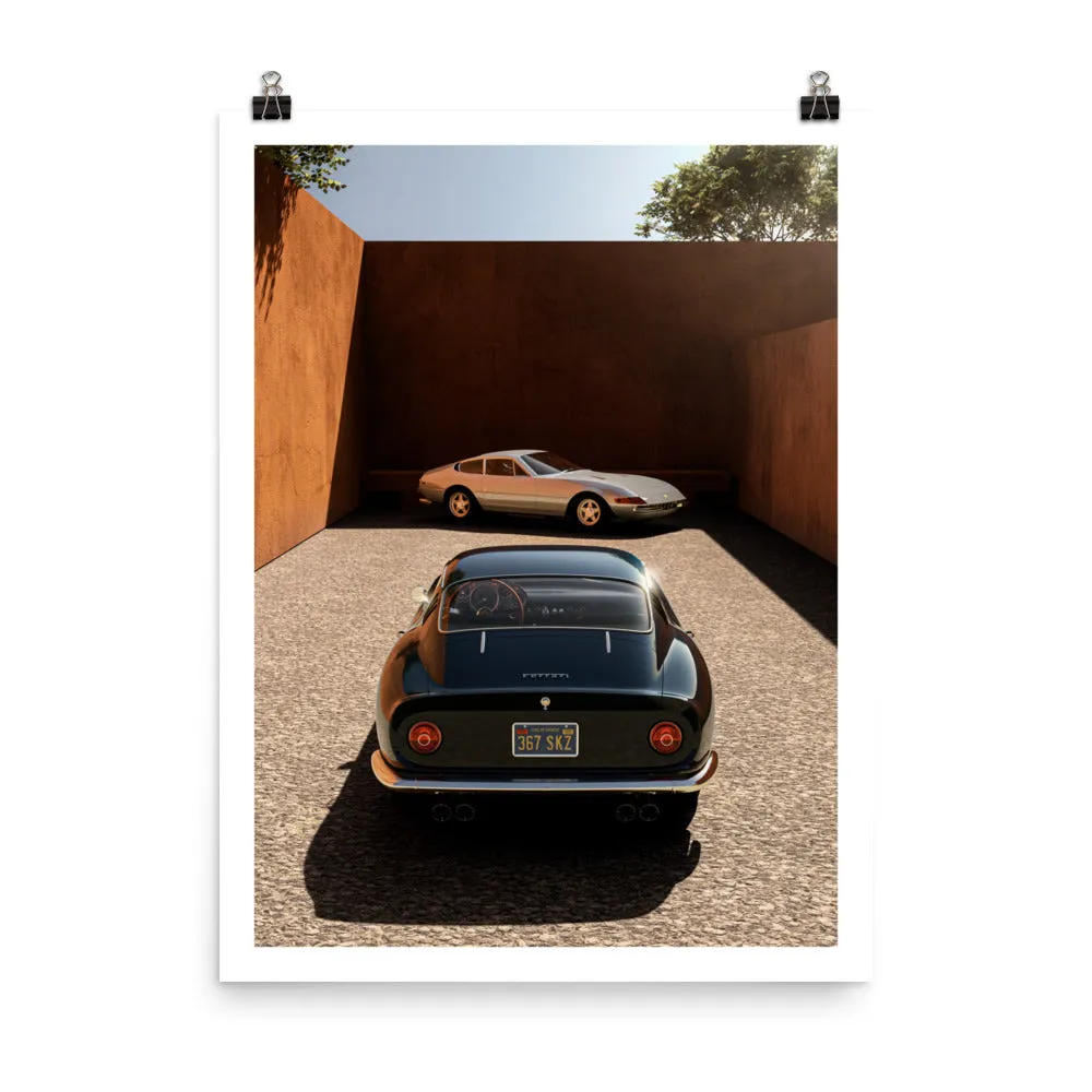 Ferrari 275 GT & 365 GTB4 print