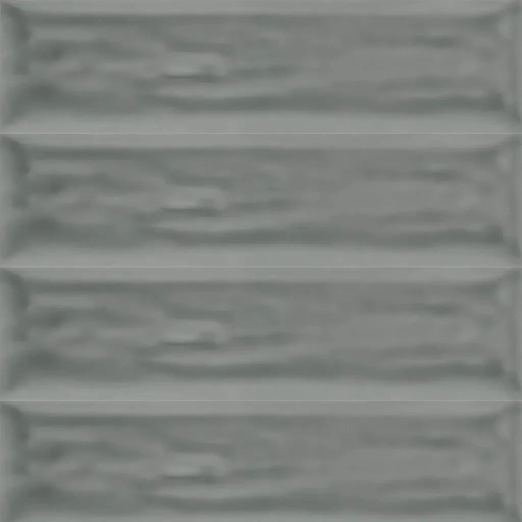 Flow Dark Gray Rectangular Wall Tile - Wall Mount - 3 x 12" Ceramic/Dark Grey - Piece : 0.25 SqFt = $ 4.32 / Box: 12.64 Sqft = $ 55.00 - Pieces Per Box: 50