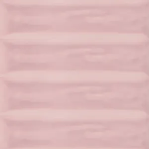 Flow Velvet Pink Rectangular Wall Tile - Wall Mount - 3 x 12" Ceramic/Pink - Piece : 0.25 SqFt = $ 6.91 / Box: 12.64 Sqft = $ 88.00 - Pieces Per Box: 50