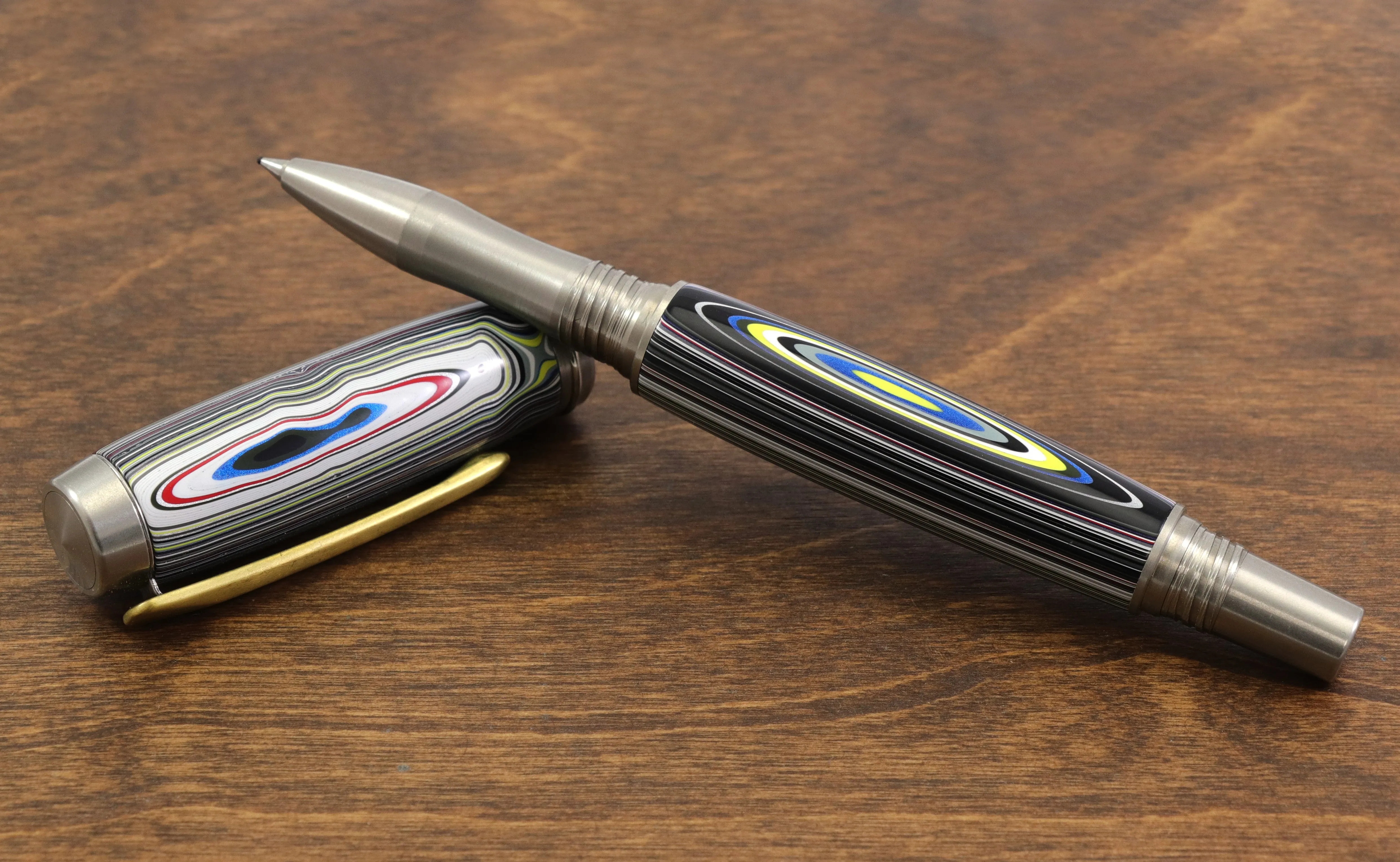 Fordite Rollerball Pen - Motor Agate Pen