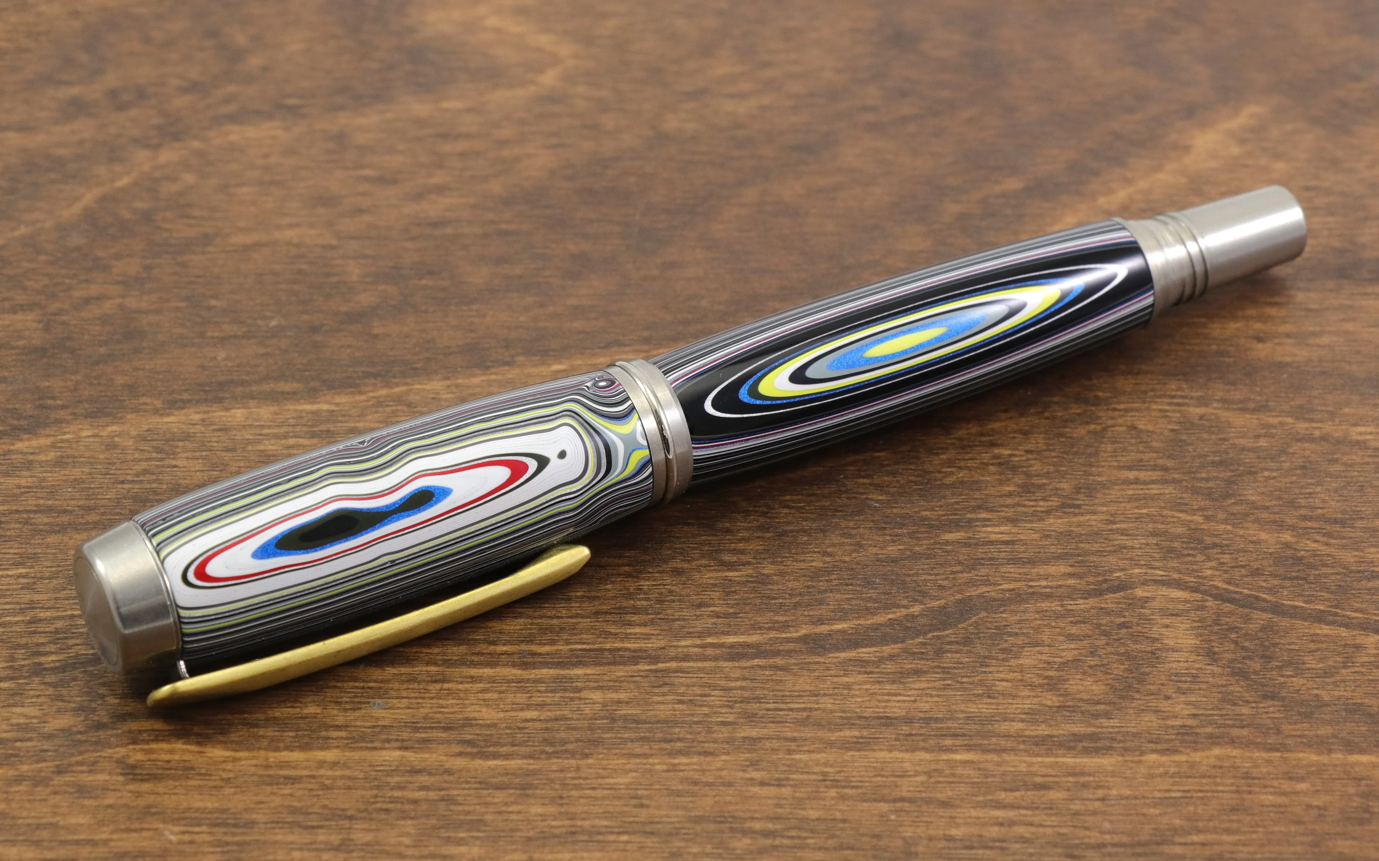 Fordite Rollerball Pen - Motor Agate Pen
