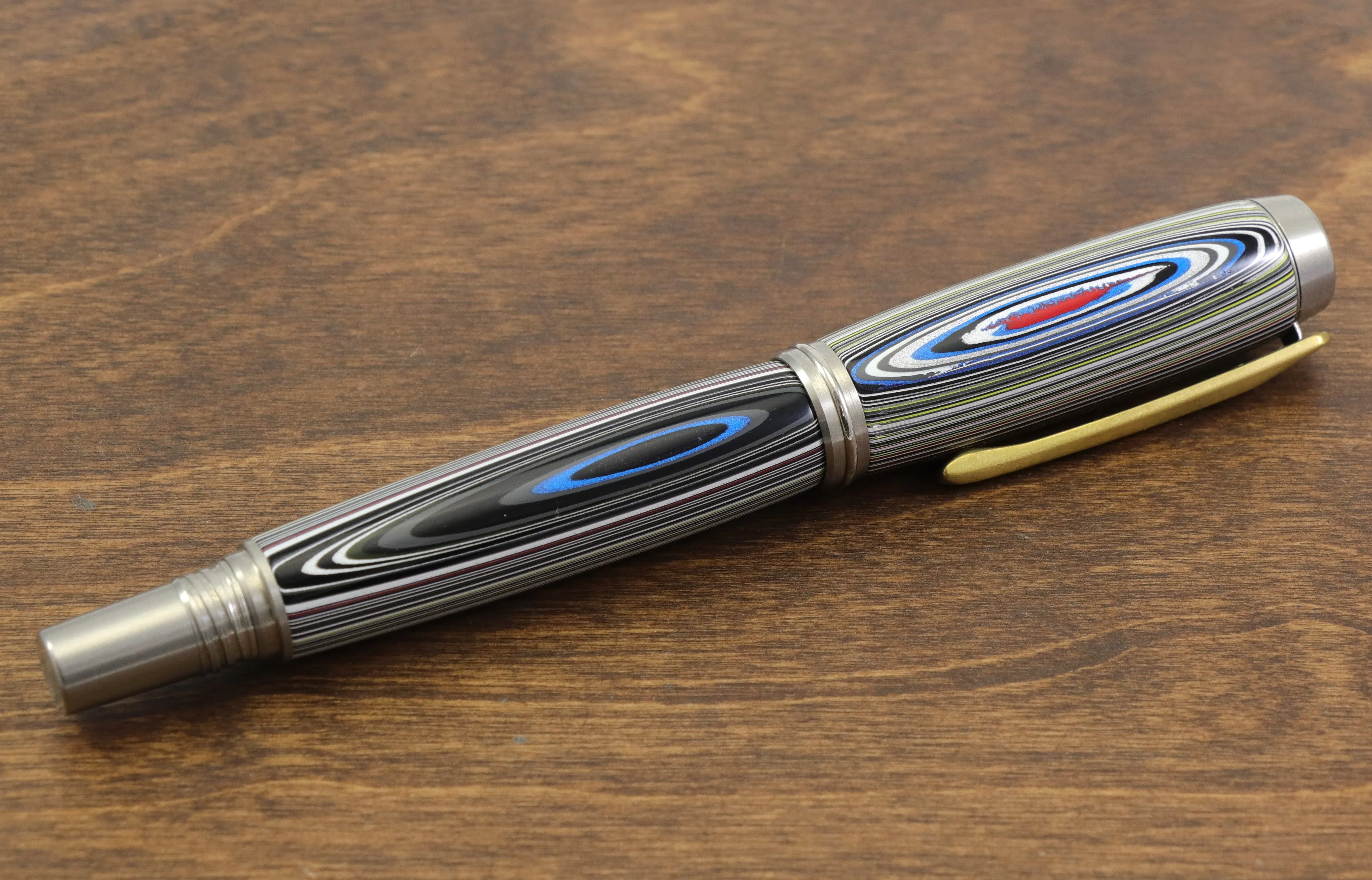 Fordite Rollerball Pen - Motor Agate Pen