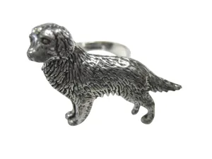 Golden Retriever Dog Adjustable Size Fashion Ring