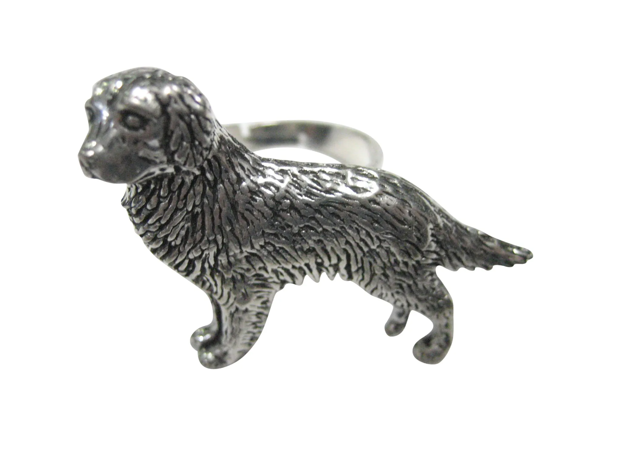 Golden Retriever Dog Adjustable Size Fashion Ring