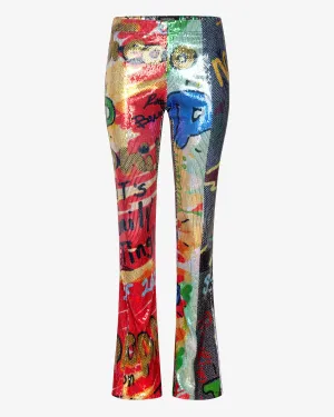 Graffiti Sequin Pant