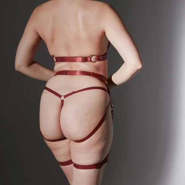 Heroine Harness Bra - Ruby -