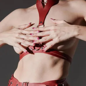 Heroine Harness Bra - Ruby -