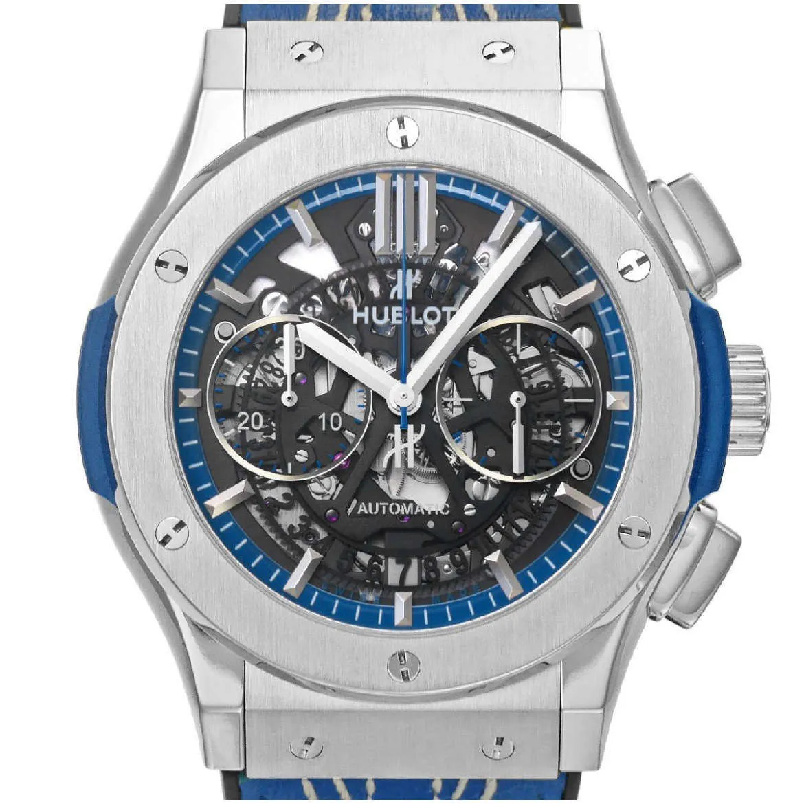 HUBLOT CLASSIC FUSION AEROFUSION 2016 ICC WORLD TWENTY20 TITANIUM  45 MM MEN WATCH 525.NX.0129.VR.ICC16