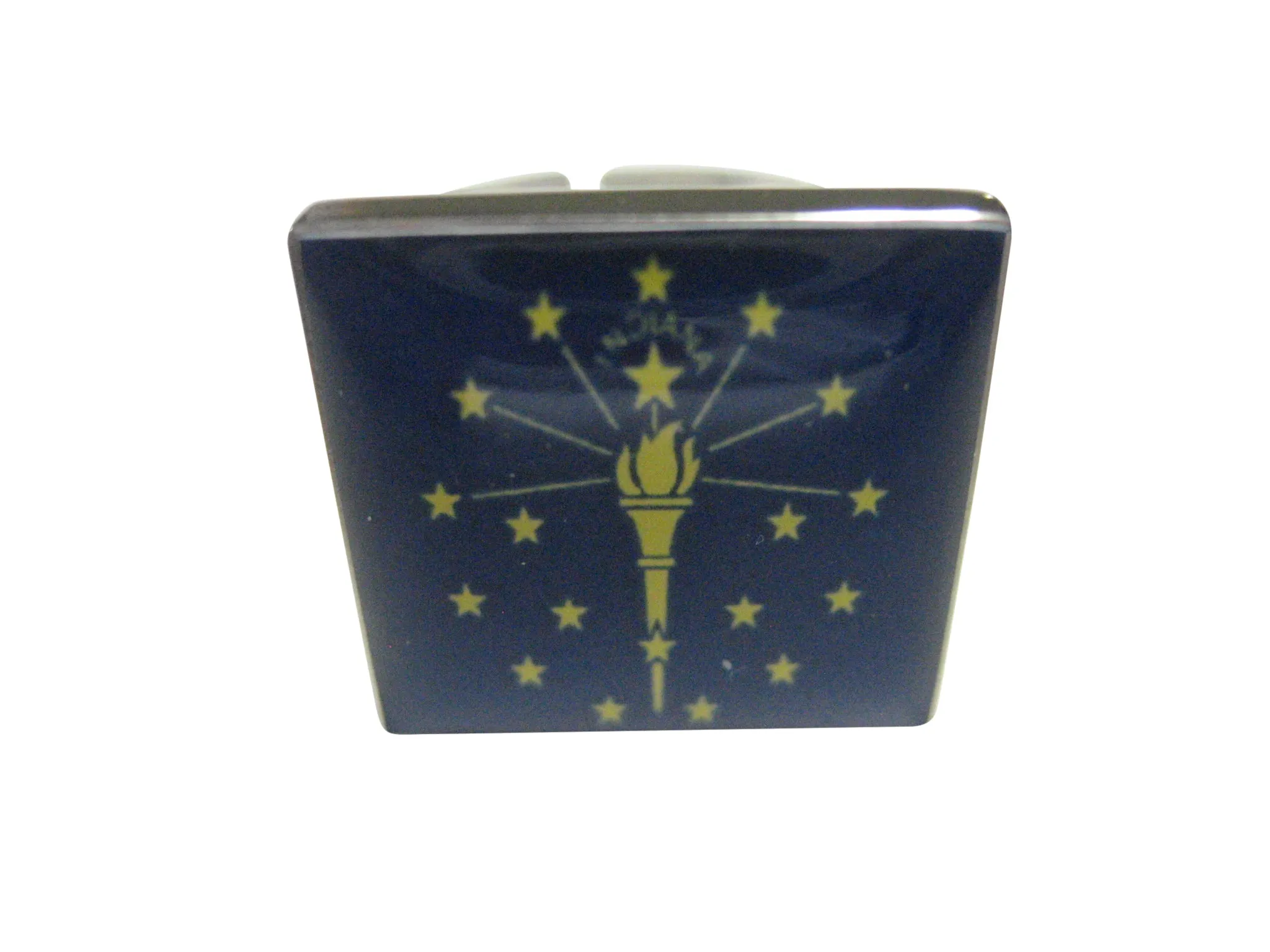 Indiana State Flag Adjustable Size Fashion Ring