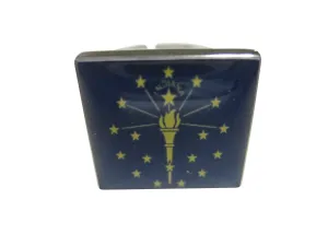 Indiana State Flag Adjustable Size Fashion Ring