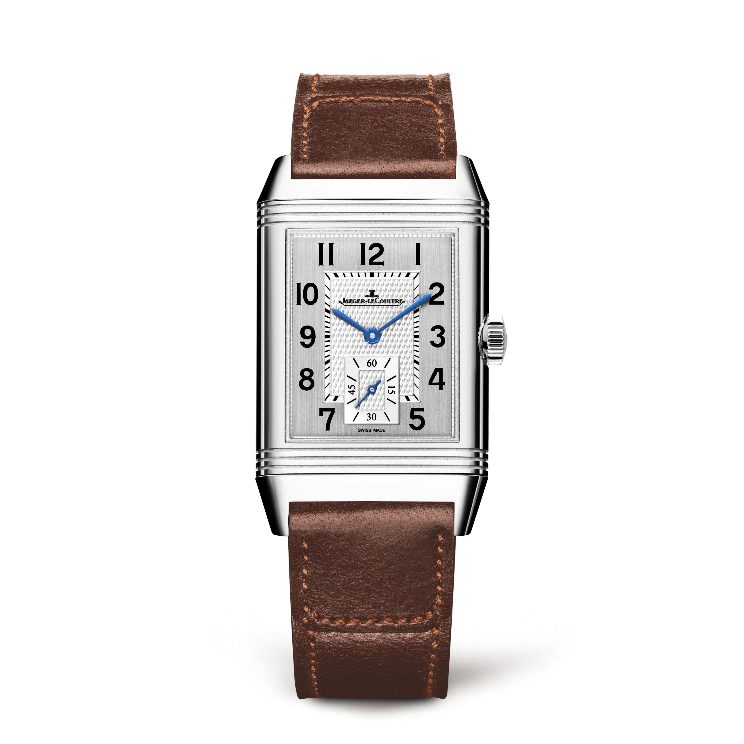Jaeger-LeCoultre Reverso Classic Monoface Small Seconds Watch, 45.6mm Silver Dial, Q3858522