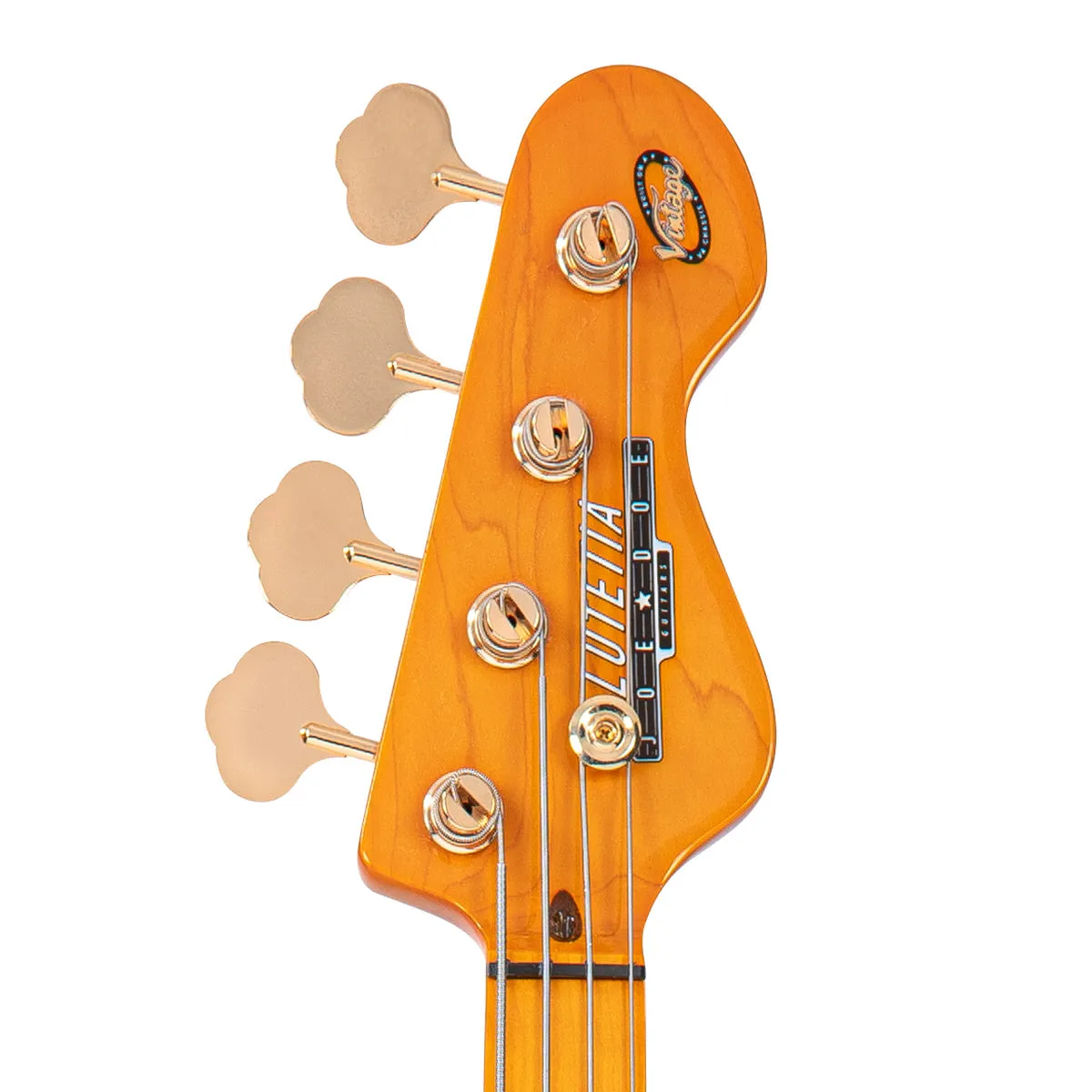 Joe Doe 'Lutetia' Bass Guitar by Vintage ~ Blackburst with Case