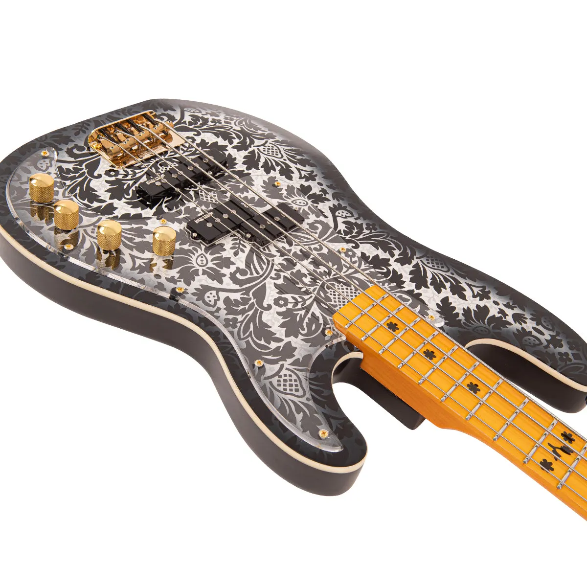 Joe Doe 'Lutetia' Bass Guitar by Vintage ~ Blackburst with Case