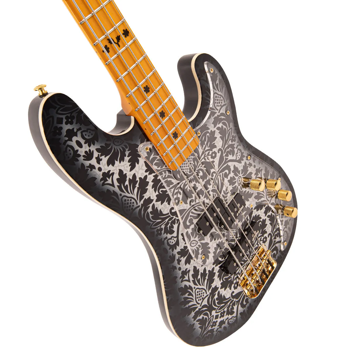 Joe Doe 'Lutetia' Bass Guitar by Vintage ~ Blackburst with Case