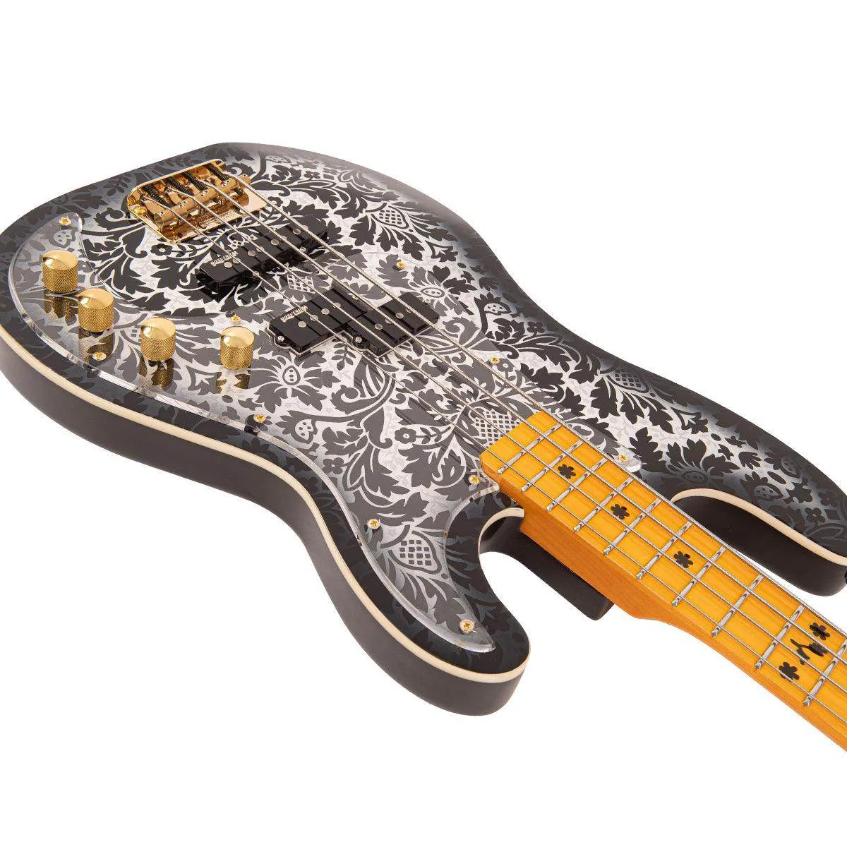 Joe Doe 'Lutetia' Bass Guitar by Vintage ~ Blackburst with Case