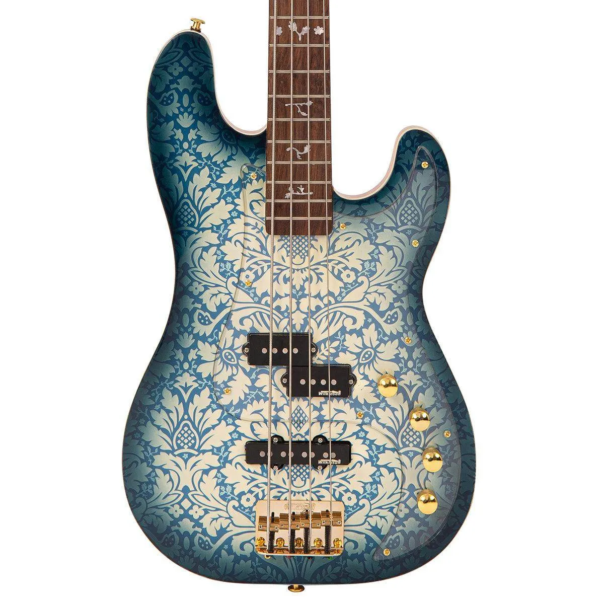 Joe Doe 'Lutetia' Bass Guitar by Vintage ~ Blueburst with Case
