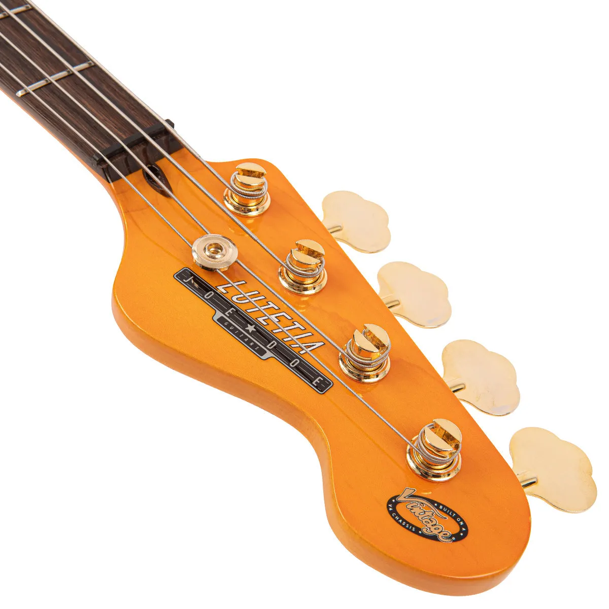 Joe Doe 'Lutetia' Bass Guitar by Vintage ~ Blueburst with Case