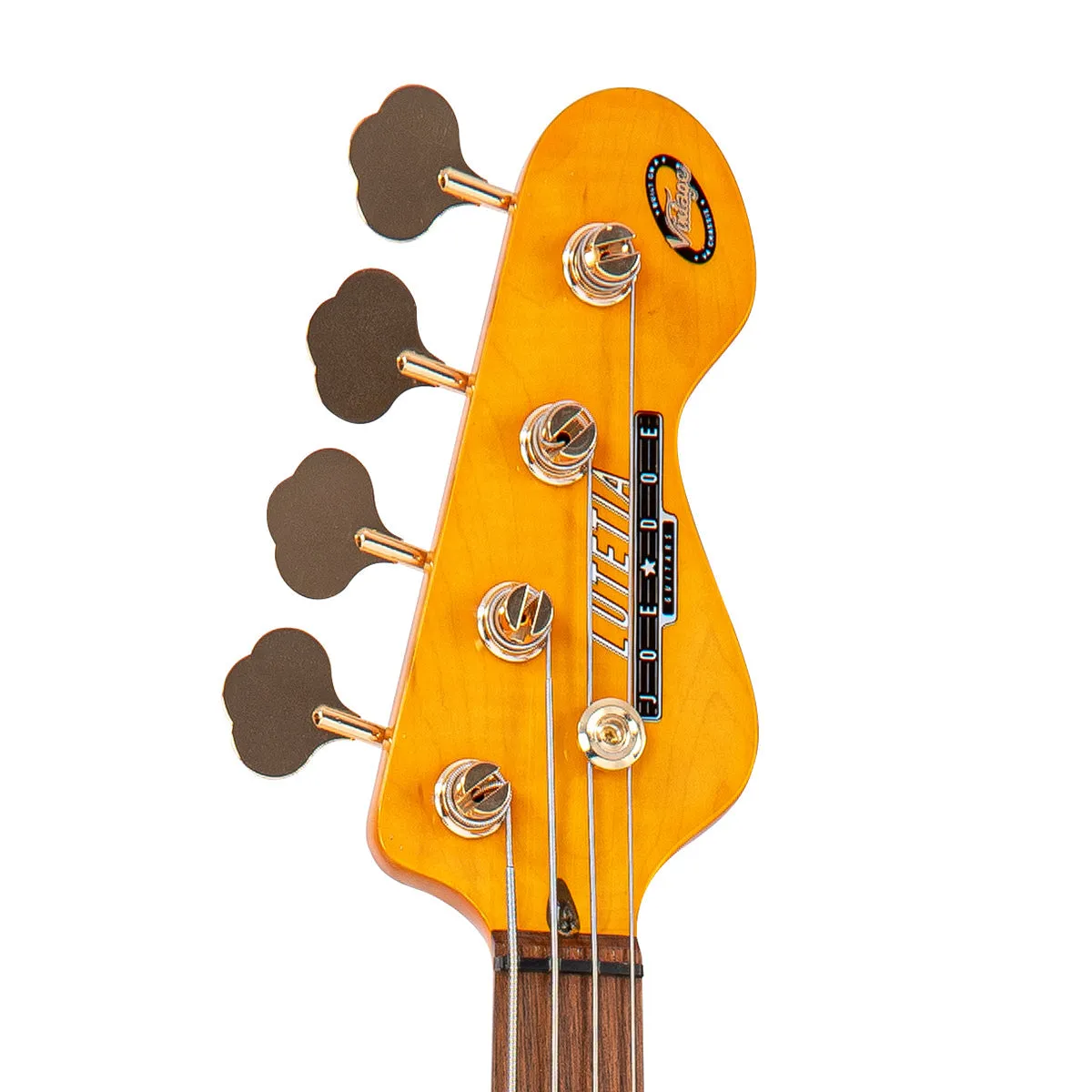 Joe Doe 'Lutetia' Bass Guitar by Vintage ~ Blueburst with Case
