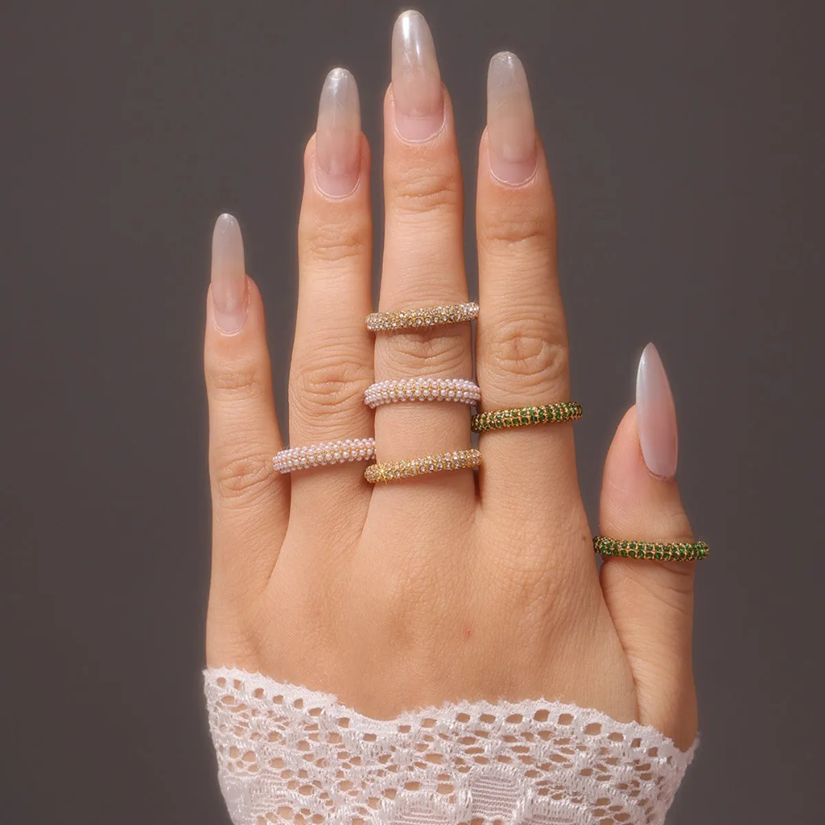 Lustre Zircon Band