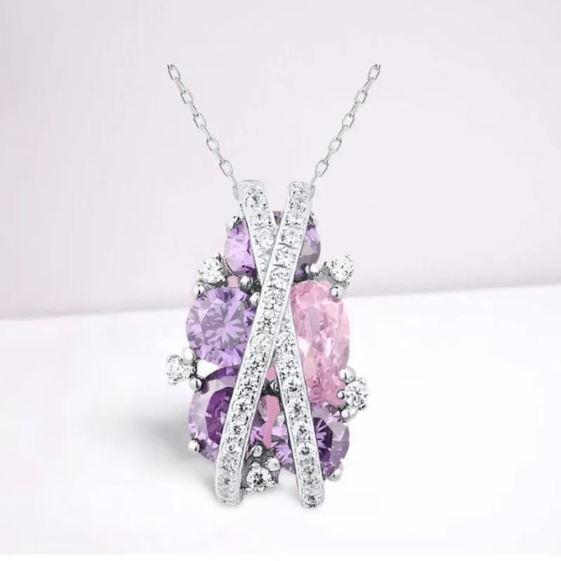 Luxury Aquamarine Gemstone Jewelry Set for Women Infinite Wedding Set Gift