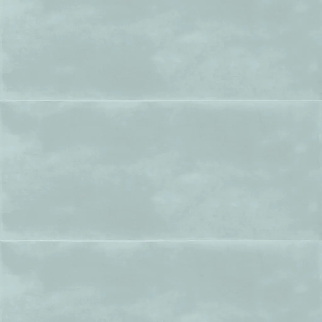 Maiolica Aqua Bright Wall Tile - Wall Mount - 4 x 10" Ceramic/Aqua - Piece : 0.29 SqFt = $ 3.11 / Box: 11.25 Sqft = $ 35.00 - Pieces Per Box: 38 Units