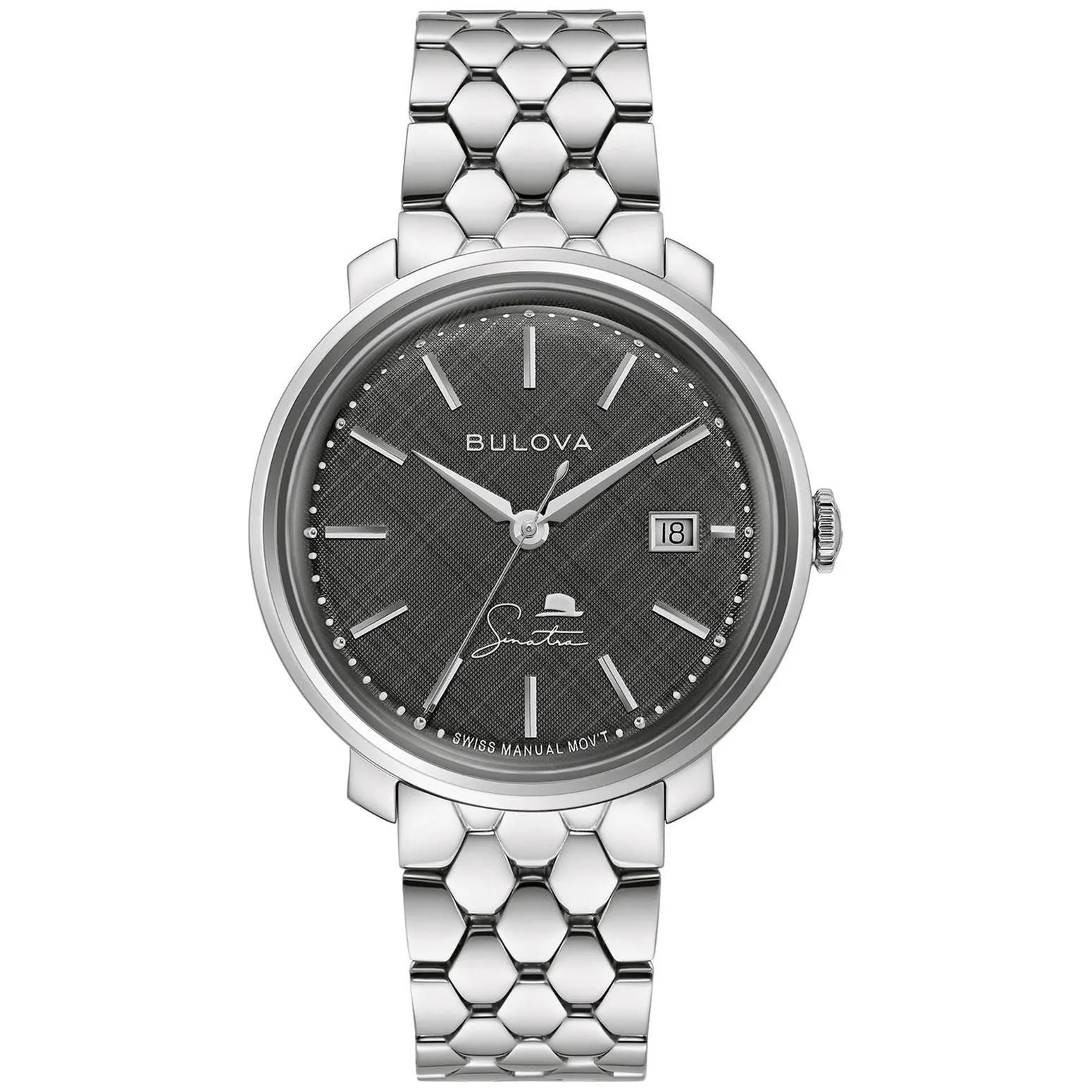 Men's Bulova Frank Sinatra 'The Best Is Yet To Come' Stainless Steel Bracelet Watch 96B346