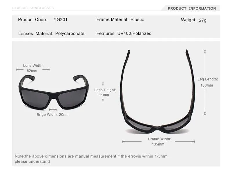 Men's Driving Shades sunglasses YG201