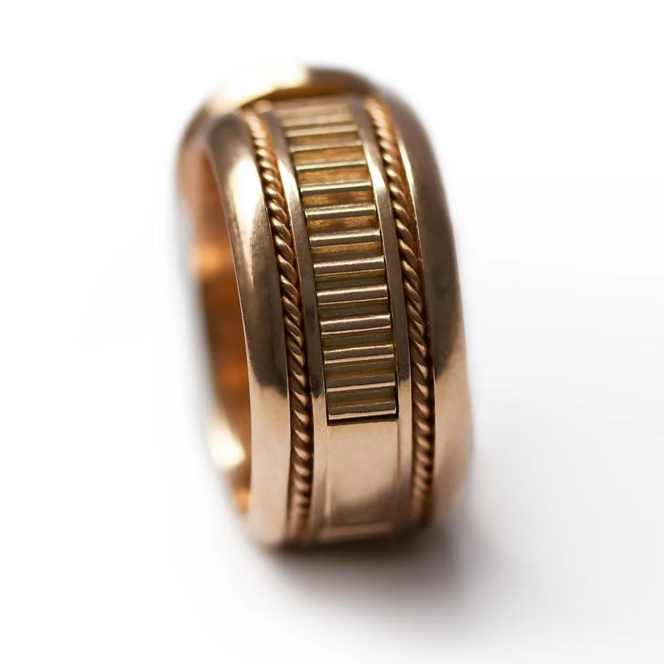 Misti- statement rose gold solitaire ring for women