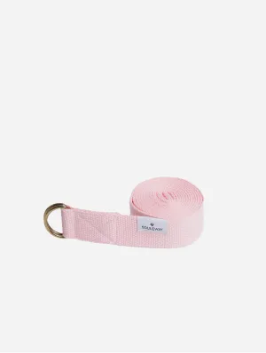 Natural Cotton Yoga Strap | Blush Pink