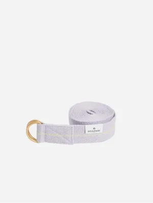 Natural Cotton Yoga Strap | Lavender & Sand