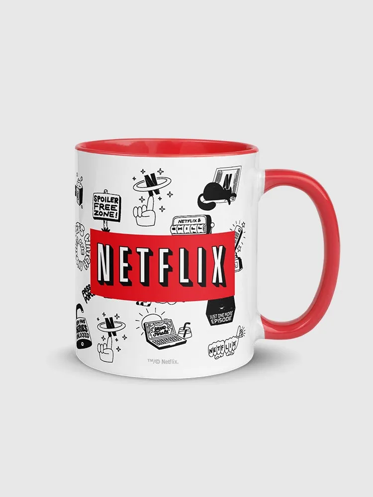 Netflix Vintage Logo Two-Tone Mug