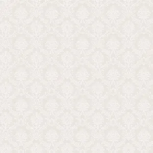 Off White Mini Sandra Damask SL27560 Wallpaper