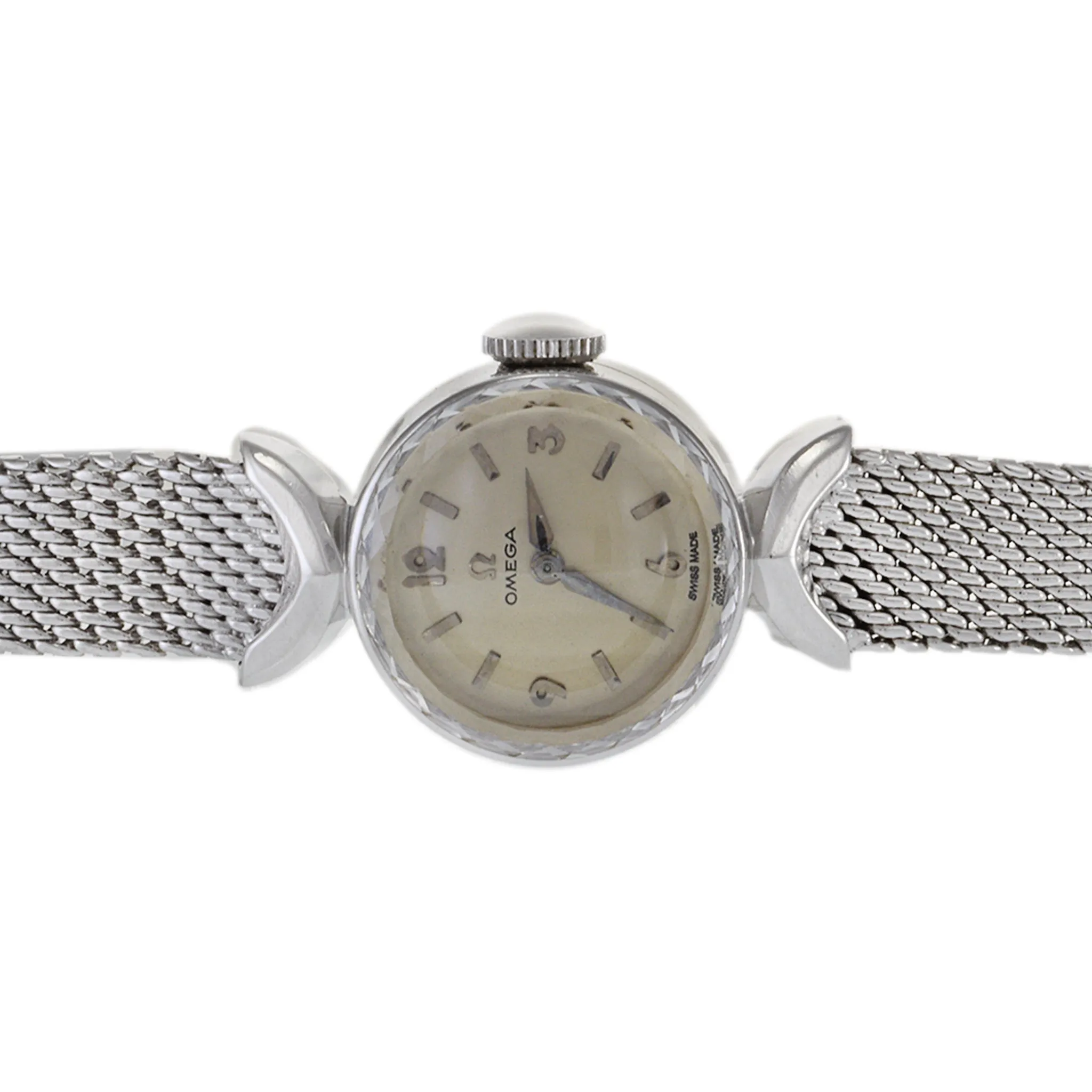 Omega 1960's 14KT White Gold Ladies Cocktail Watch