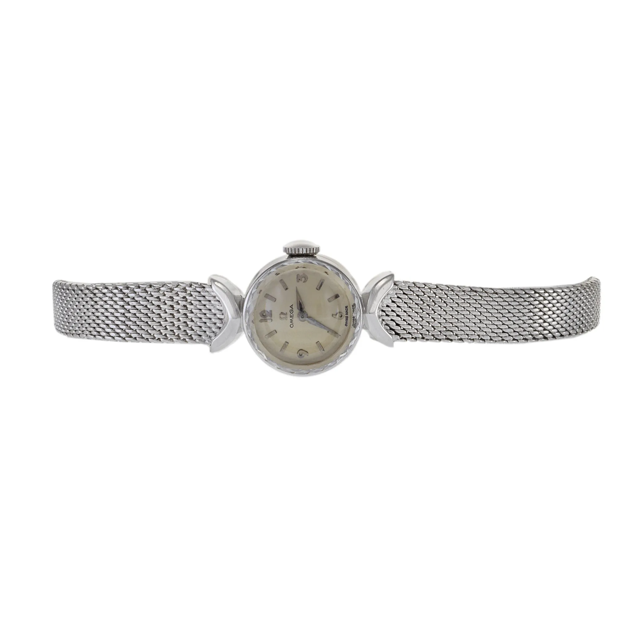 Omega 1960's 14KT White Gold Ladies Cocktail Watch