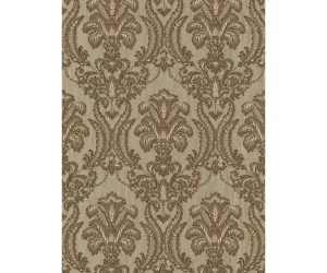 Ornamental Damask Brown 5780-27 Wallpaper