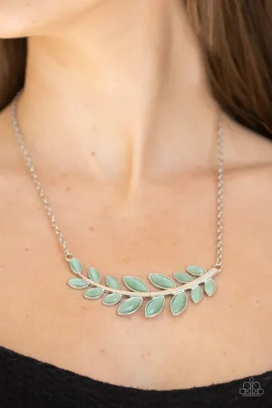 Paparazzi - Frosted Foliage - Blue Necklace