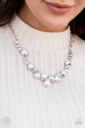 Paparazzi - I Want It All - White Necklace