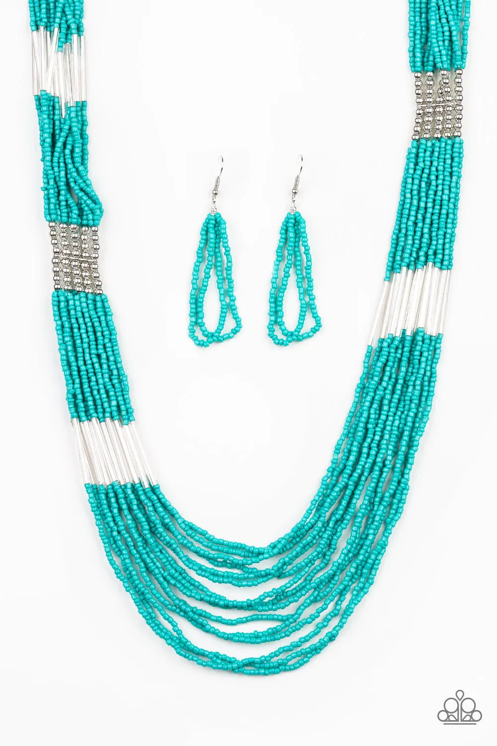 Paparazzi - Let It BEAD - Blue Necklace