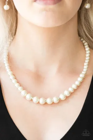 Paparazzi- Royal Romance White Pearl Necklace