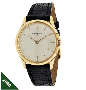 Patek Philippe 2588J Classic 1960's Calatrava Thin Dress Watch 33mm Circa 1966