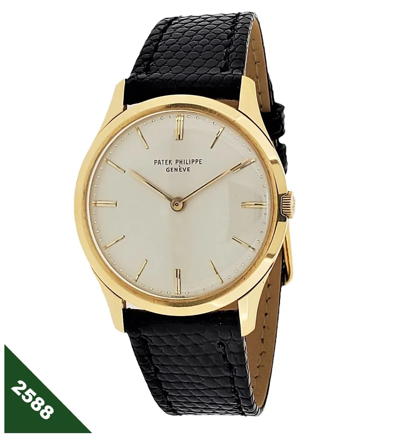 Patek Philippe 2588J Classic 1960's Calatrava Thin Dress Watch 33mm Circa 1966
