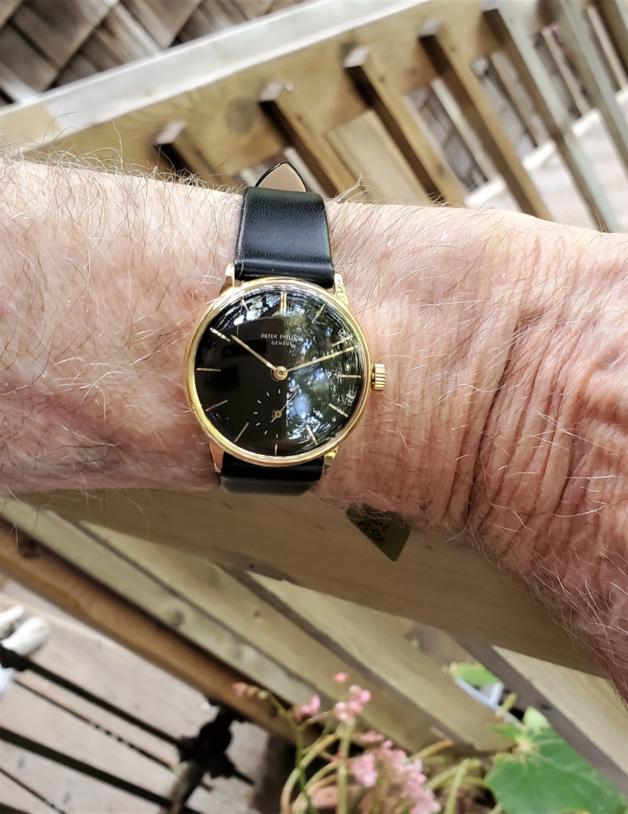 Patek Philippe 3420J Vintage Classic Calatrava Watch 34mm with Black Dial  Circa 1965