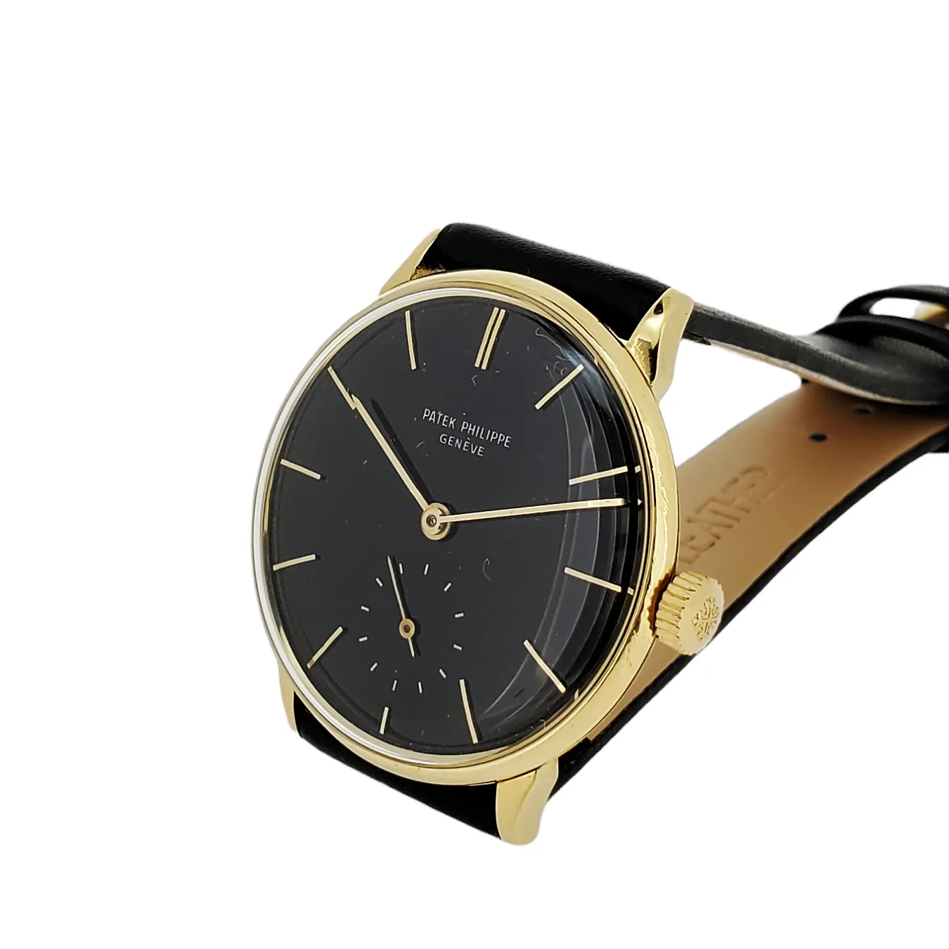Patek Philippe 3420J Vintage Classic Calatrava Watch 34mm with Black Dial  Circa 1965