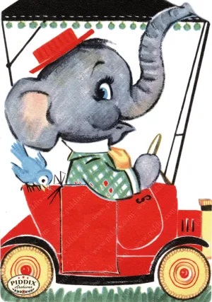 PDXC24243a -- Elephant Driving Car