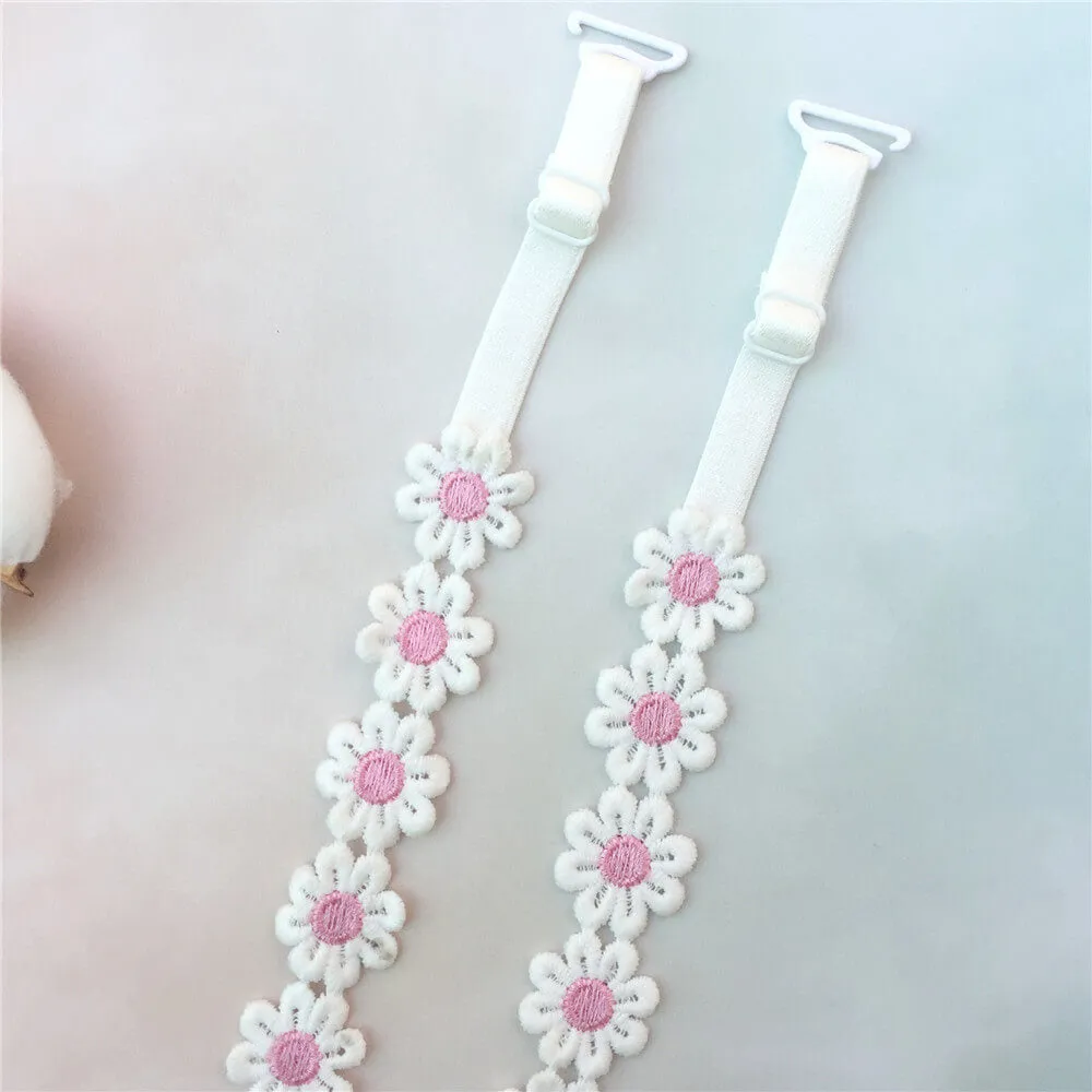 Pink Daisy Bra Strap
