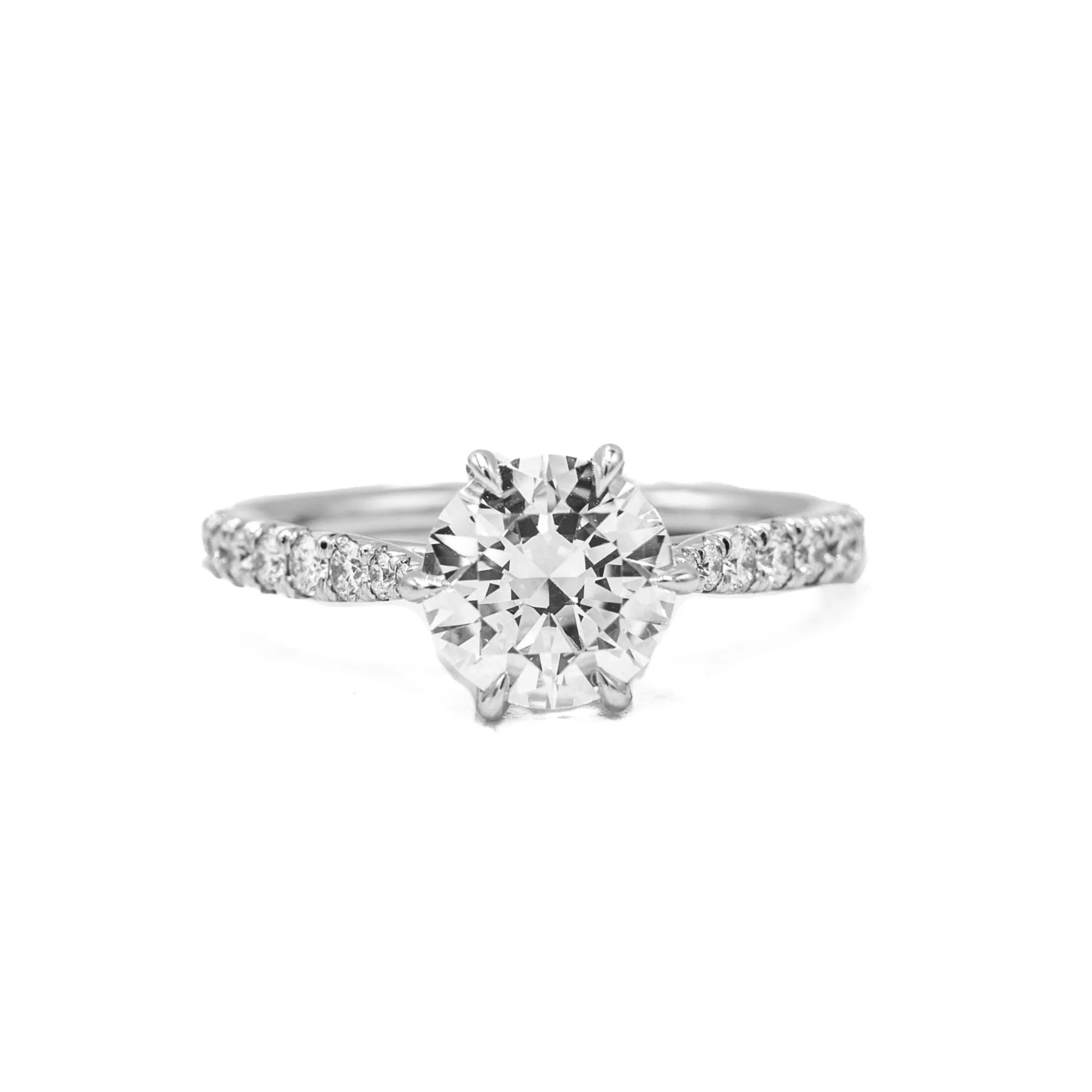 Platinum 6-Prong French Set Cathedral