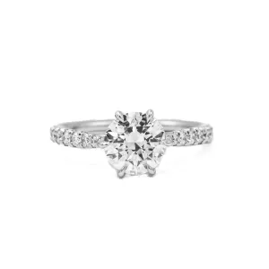 Platinum 6-Prong French Set Cathedral