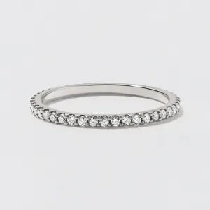 Platinum Diamond Eternity Wedding Band - Polished 1.5mm