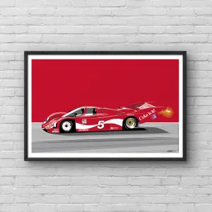 Porsche 962 "Coke" Poster 12x18